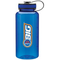 34 Oz. H2go Blue Wide Water Bottle w/2-Tone Lid